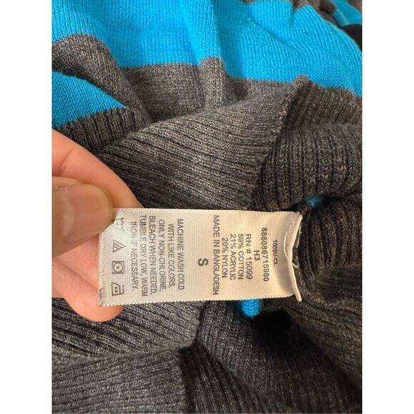 Bongo stripped long sleeve blouse size small - Picture 3 of 6